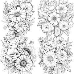 Flower Coloring Book 2 - CraftNest - Digital Crafting and Art