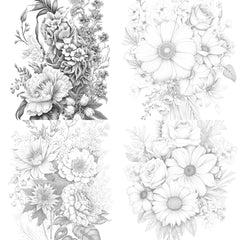 Flower Coloring Book - CraftNest - Digital Crafting and Art