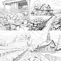 Country Life Coloring Book - CraftNest - Digital Crafting and Art