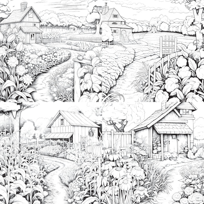 Farmers Garden Coloring Book 2 - CraftNest - Digital Crafting and Art