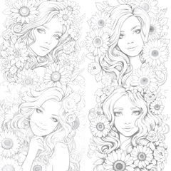 Venetian Carnival Woman Coloring Book - CraftNest - Digital Crafting and Art