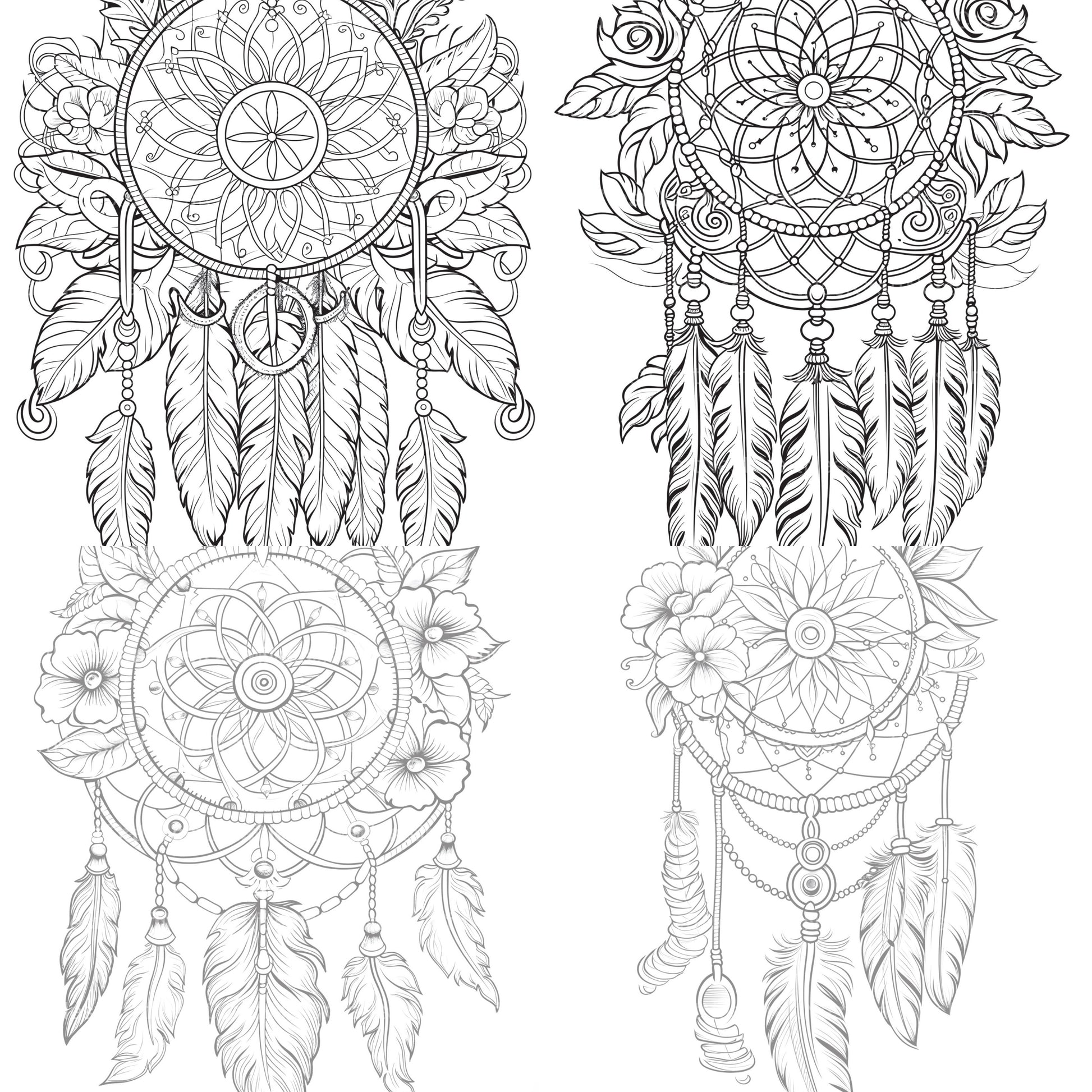Dreamcatcher Coloring Book - CraftNest - Digital Crafting and Art