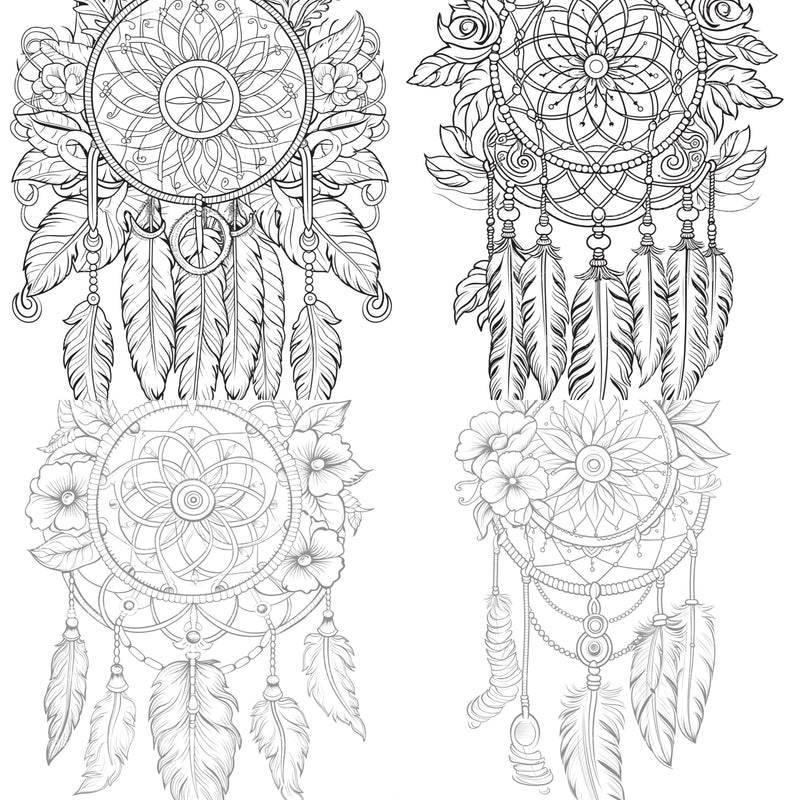 Dreamcatcher Coloring Book - CraftNest - Digital Crafting and Art