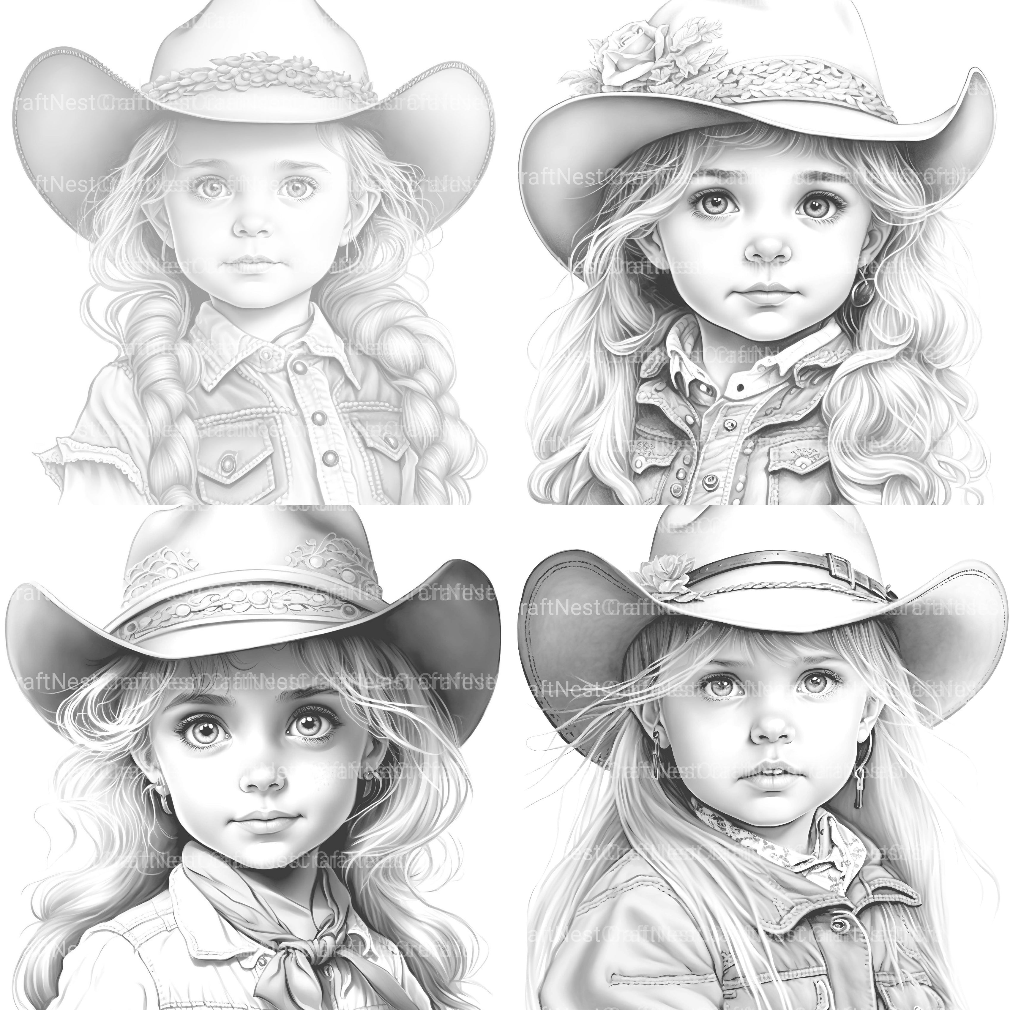 Flower Girl Coloring Book 2 - CraftNest - Digital Crafting and Art