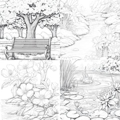Springtime Garden Coloring Book - CraftNest - Digital Crafting and Art
