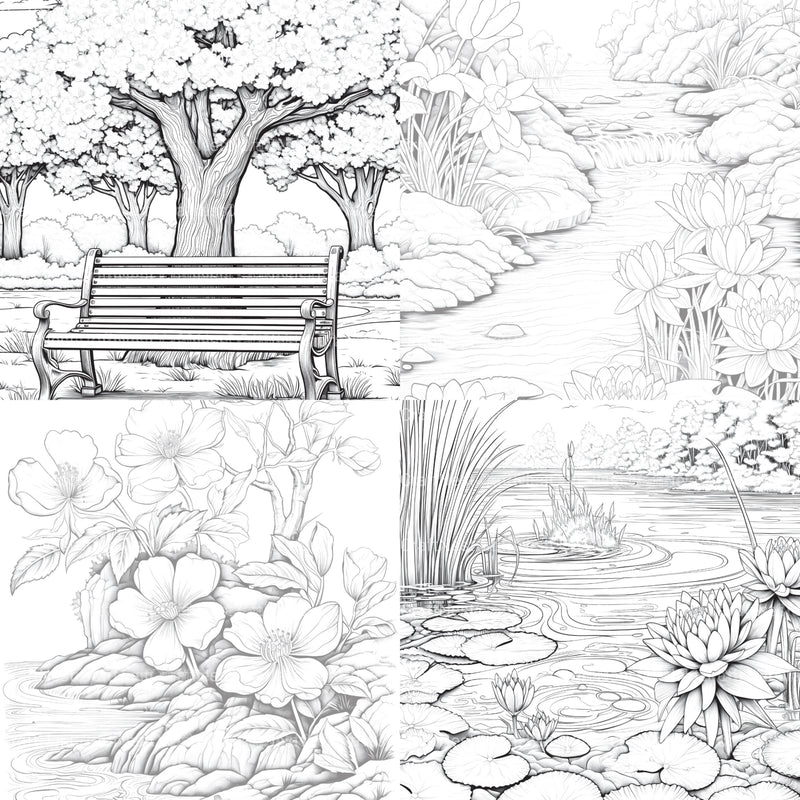 Springtime Garden Coloring Book - CraftNest - Digital Crafting and Art
