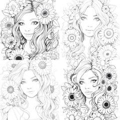 Venetian Carnival Woman Coloring Book - CraftNest - Digital Crafting and Art