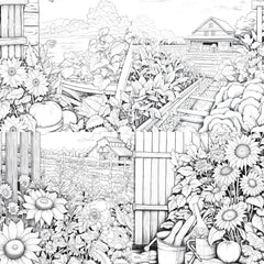 Farmers Garden Coloring Book 2 - CraftNest - Digital Crafting and Art