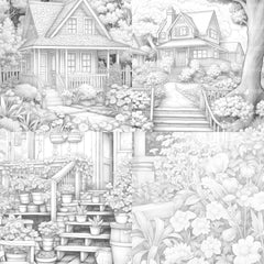 Spring Garden Coloring Book - CraftNest - Digital Crafting and Art