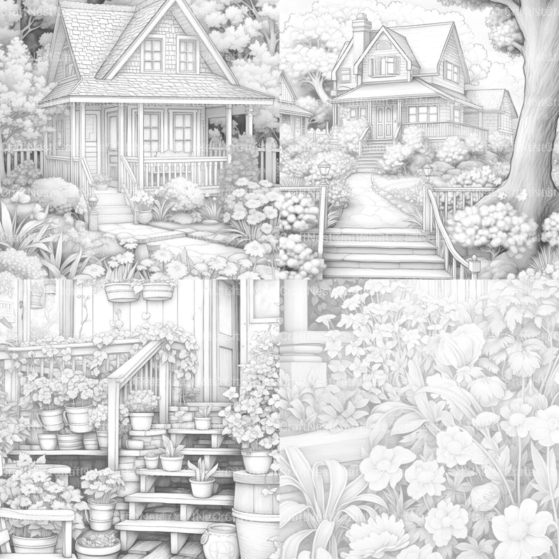 Spring Garden Coloring Book - CraftNest - Digital Crafting and Art