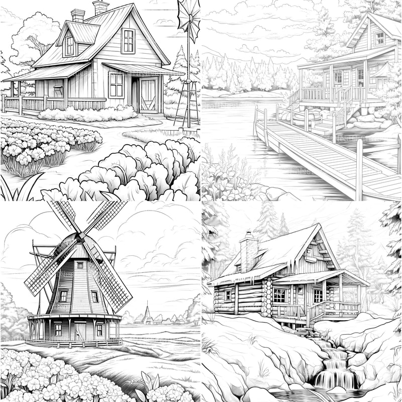 Country Life Coloring Book - CraftNest - Digital Crafting and Art