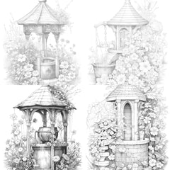 Wishing Well Coloring Book - CraftNest - Digital Crafting and Art