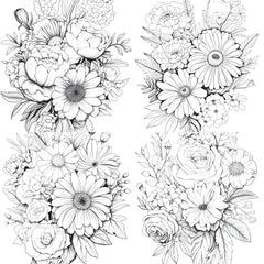 Flower Coloring Book 2 - CraftNest - Digital Crafting and Art