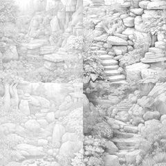 Rock Garden Coloring Book - CraftNest - Digital Crafting and Art