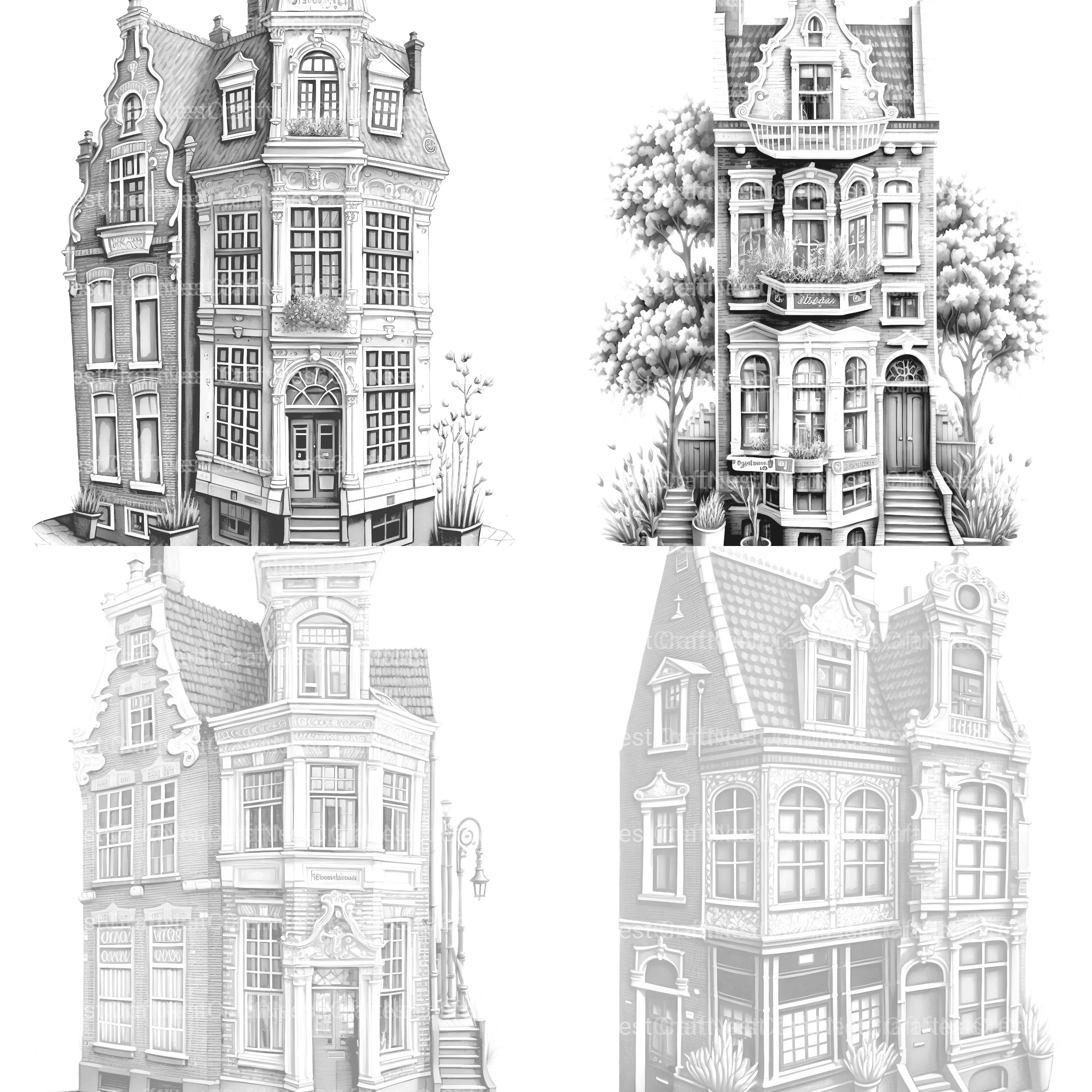 Brazilian Tiny House Coloring Book - CraftNest - Digital Crafting and Art