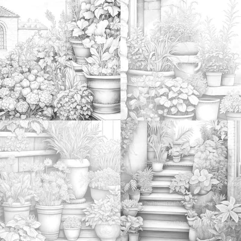 Herb Garden Coloring Book - CraftNest - Digital Crafting and Art