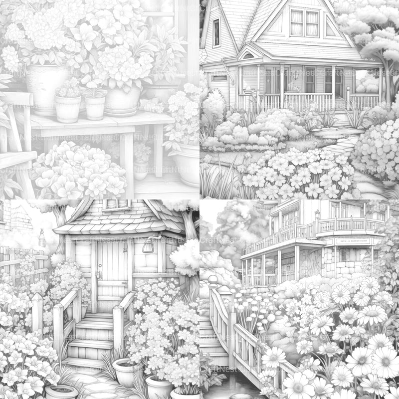 Spring Garden Coloring Book - CraftNest - Digital Crafting and Art