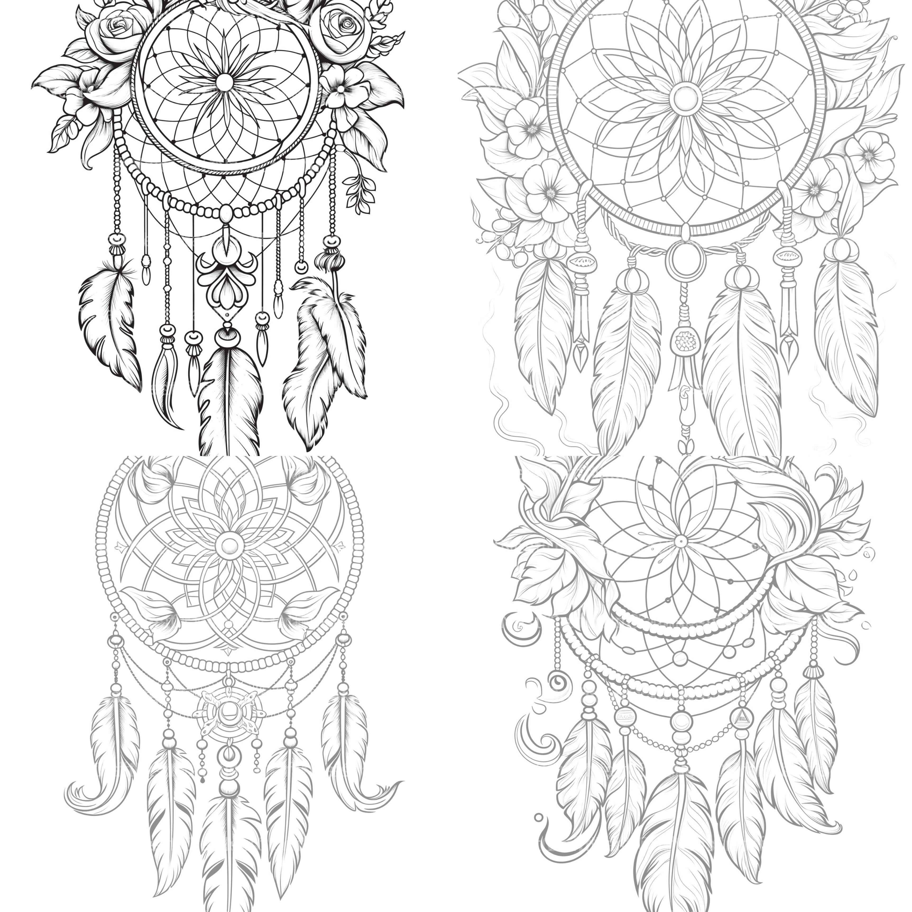 Dreamcatcher Coloring Book - CraftNest - Digital Crafting and Art