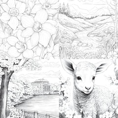 Springtime Garden Coloring Book - CraftNest - Digital Crafting and Art