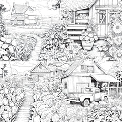 Farmers Garden Coloring Book 2 - CraftNest - Digital Crafting and Art
