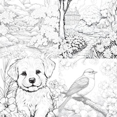 Springtime Garden Coloring Book - CraftNest - Digital Crafting and Art