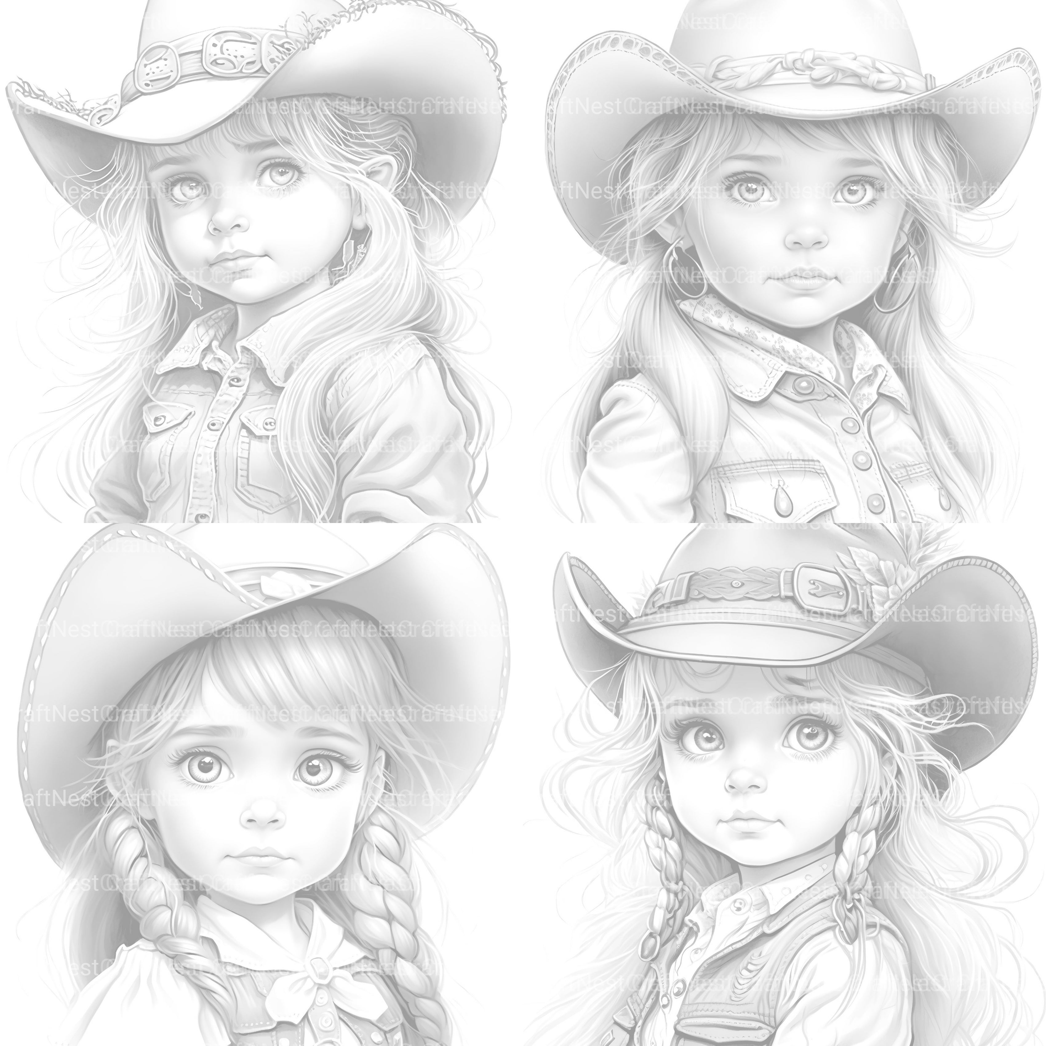 Flower Girl Coloring Book 2 - CraftNest - Digital Crafting and Art