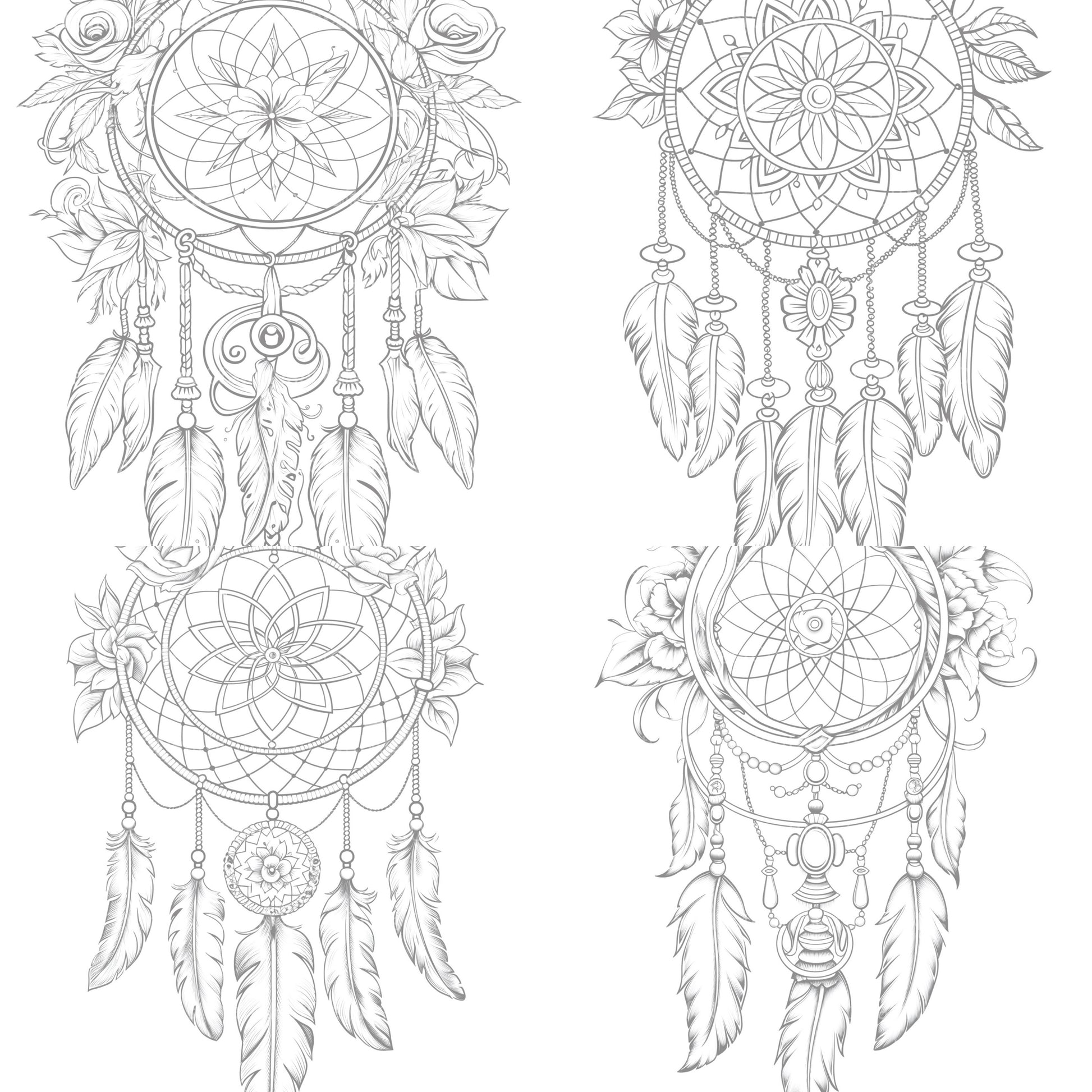 Dreamcatcher Coloring Book - CraftNest - Digital Crafting and Art