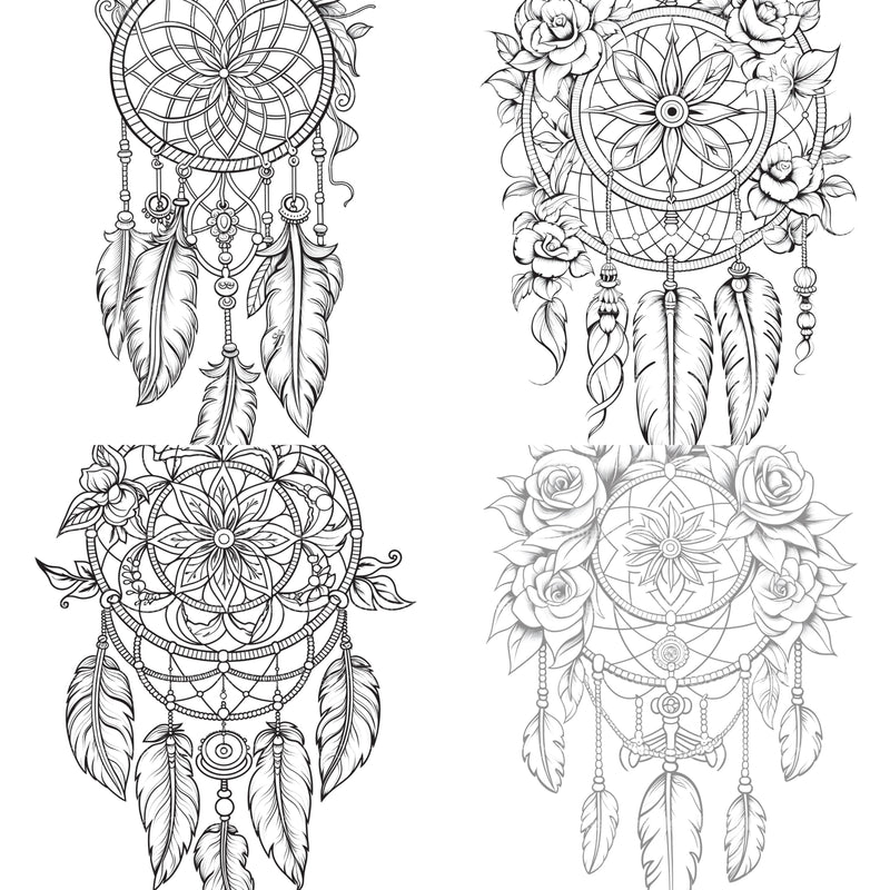 Dreamcatcher Coloring Book - CraftNest - Digital Crafting and Art
