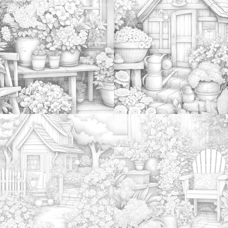 Spring Garden Coloring Book - CraftNest - Digital Crafting and Art