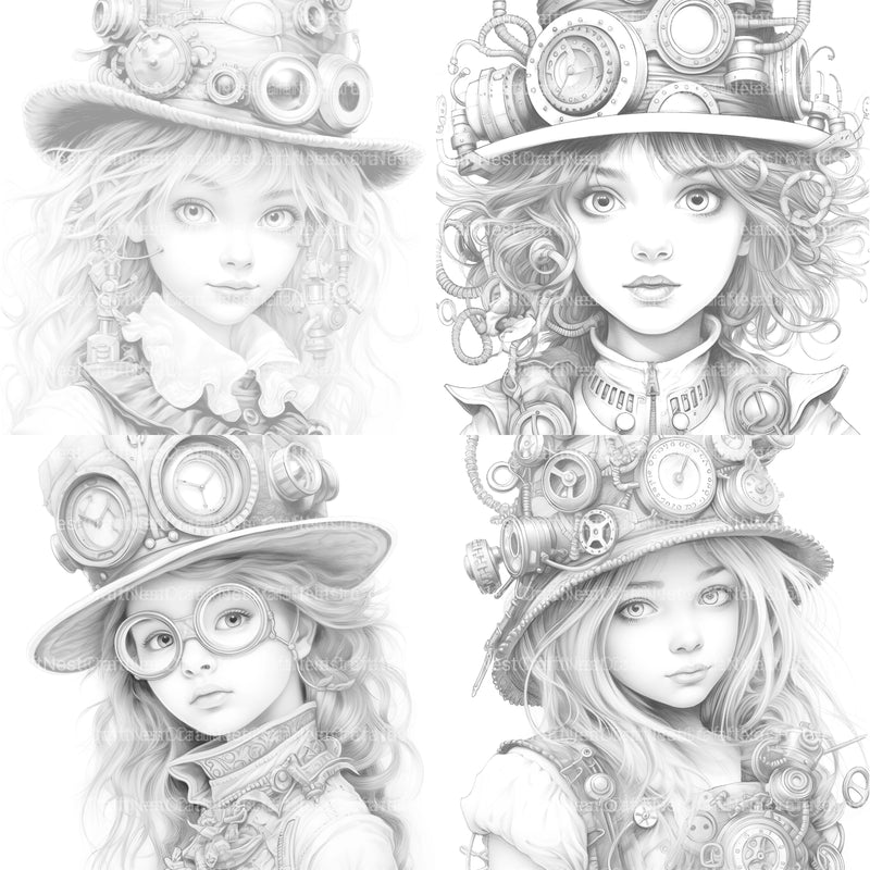 Victorian Girl Coloring Book - CraftNest - Digital Crafting and Art
