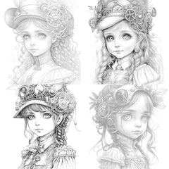 Victorian Boy Coloring Book - CraftNest - Digital Crafting and Art