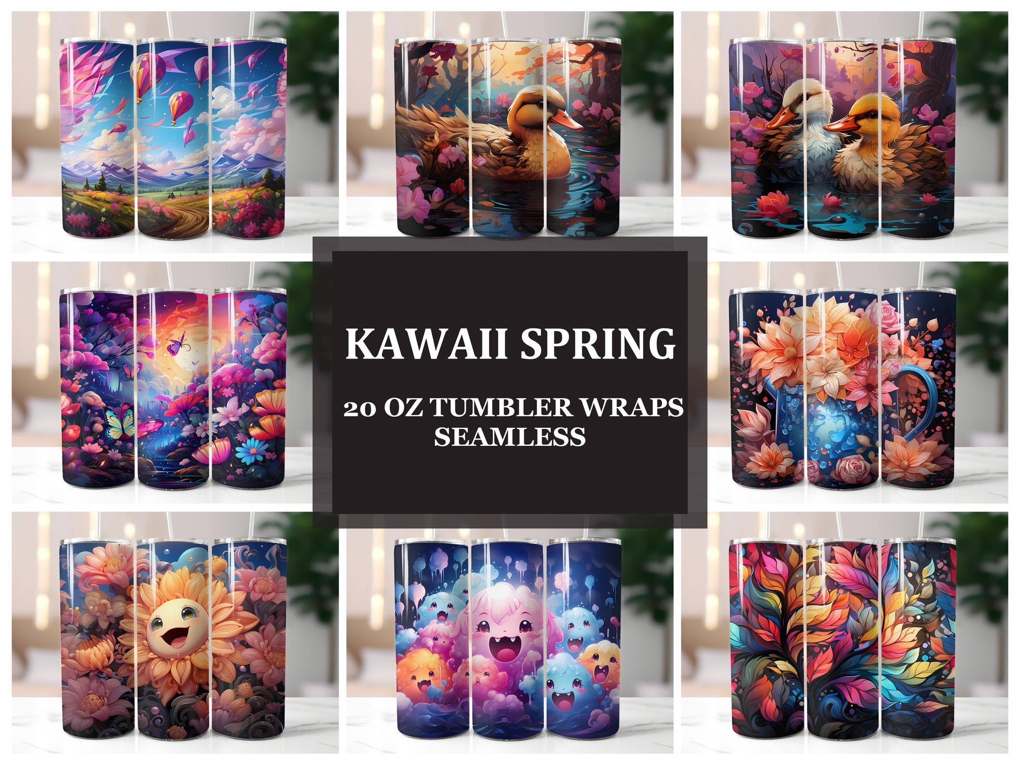 Kawaii Spring 1 Tumbler Wrap - CraftNest