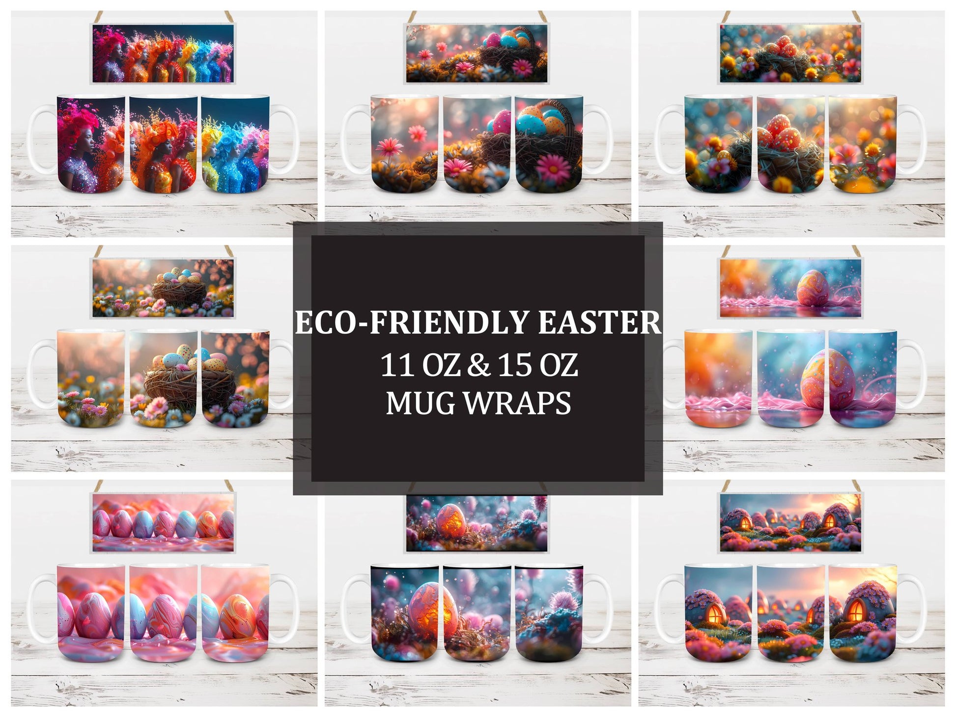 Eco-Friendly Easter 2 Mug Wrap - CraftNest