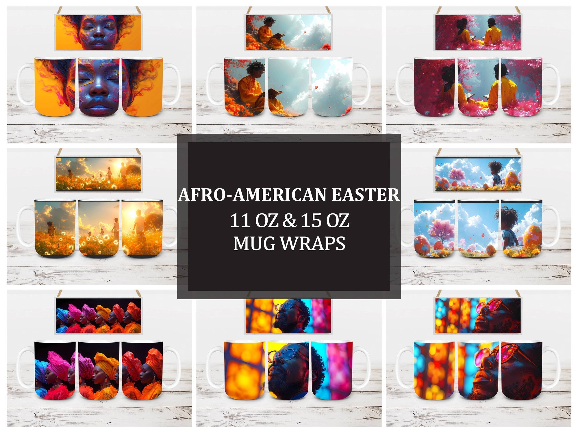 Afro-American Easter 1 Mug Wrap - CraftNest