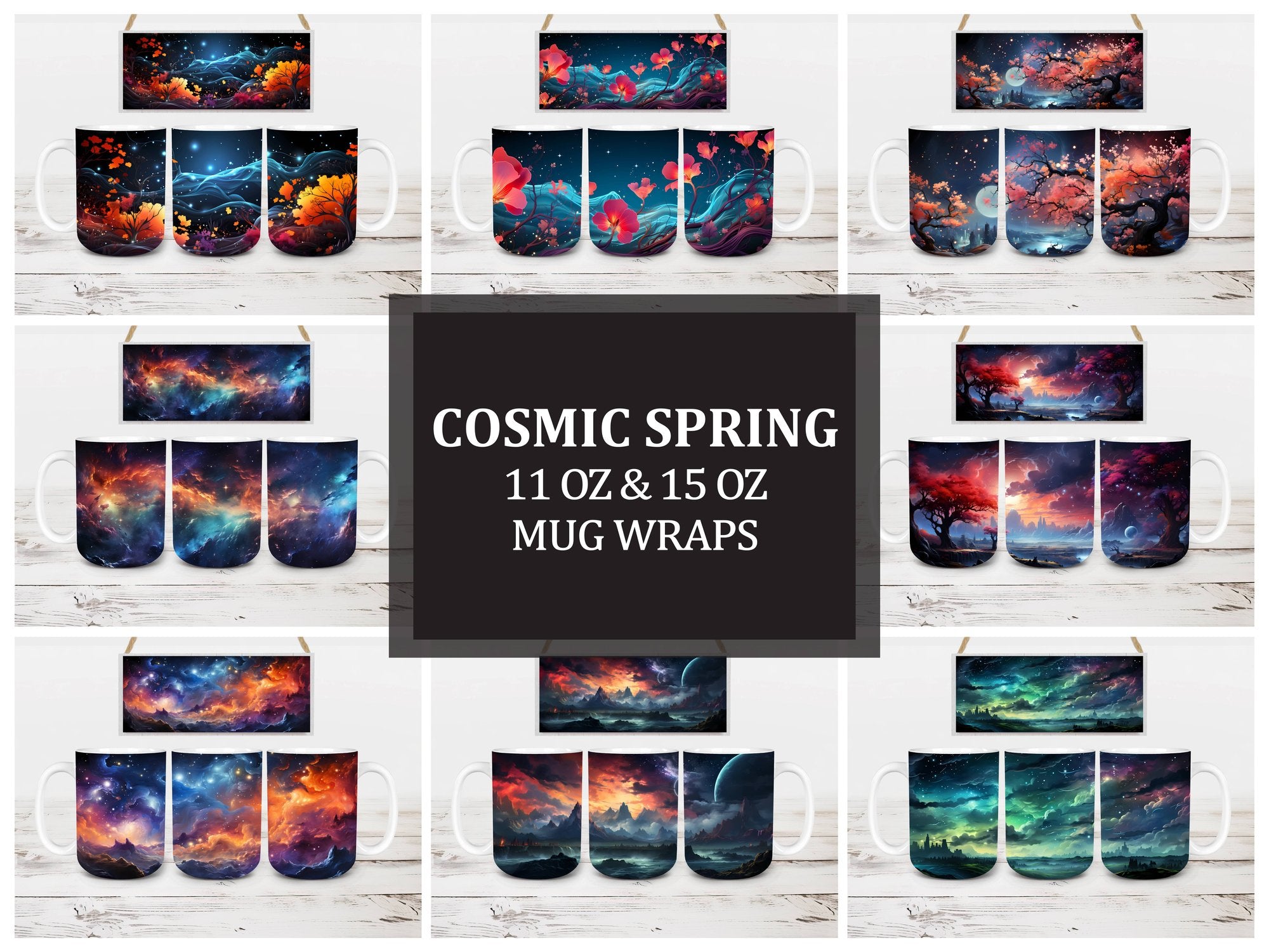 Cosmic Spring 4 Mug Wrap - CraftNest