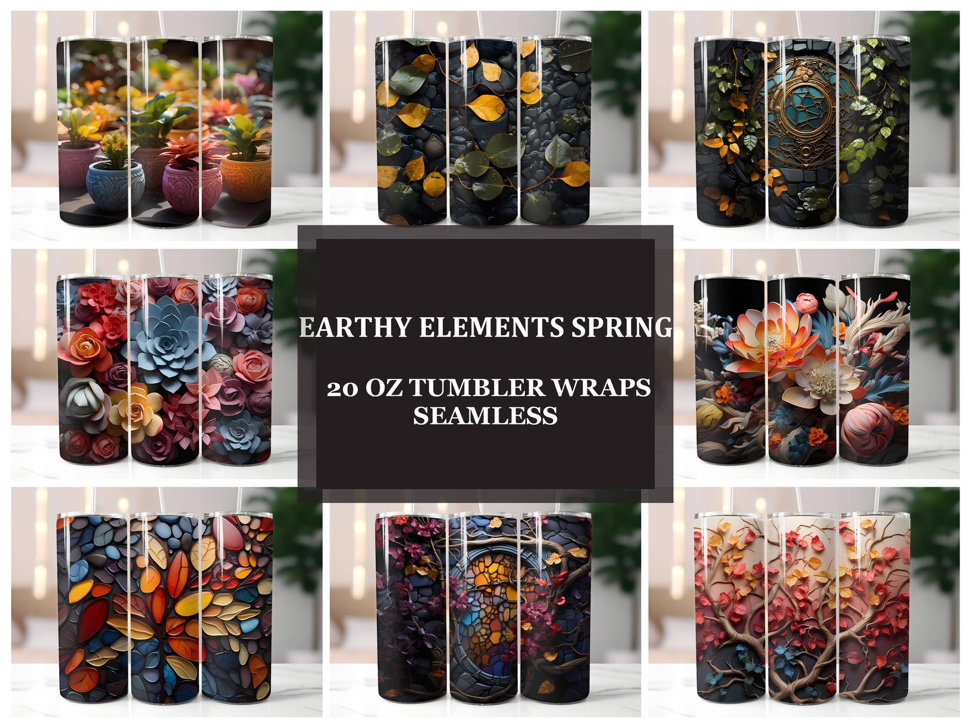 Earthy Elements 3 Tumbler Wrap - CraftNest