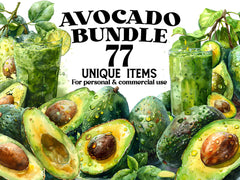 Avocado Clipart - CraftNest - Digital Crafting and Art