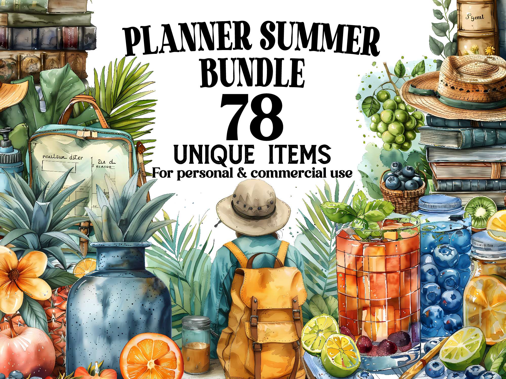 Planner Summer Clipart - CraftNest - Digital Crafting and Art