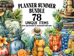 Planner Summer Clipart - CraftNest - Digital Crafting and Art