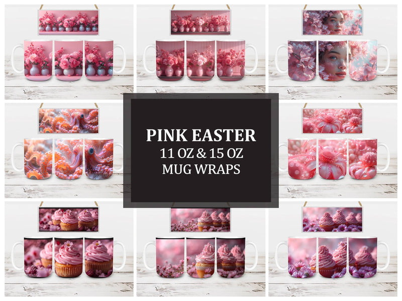 Pink Easter 1 Mug Wrap - CraftNest