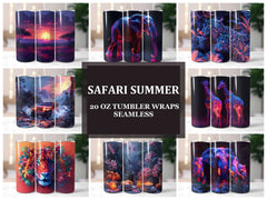 Safari Summer 1 Tumbler Wrap - CraftNest - Digital Crafting and Art