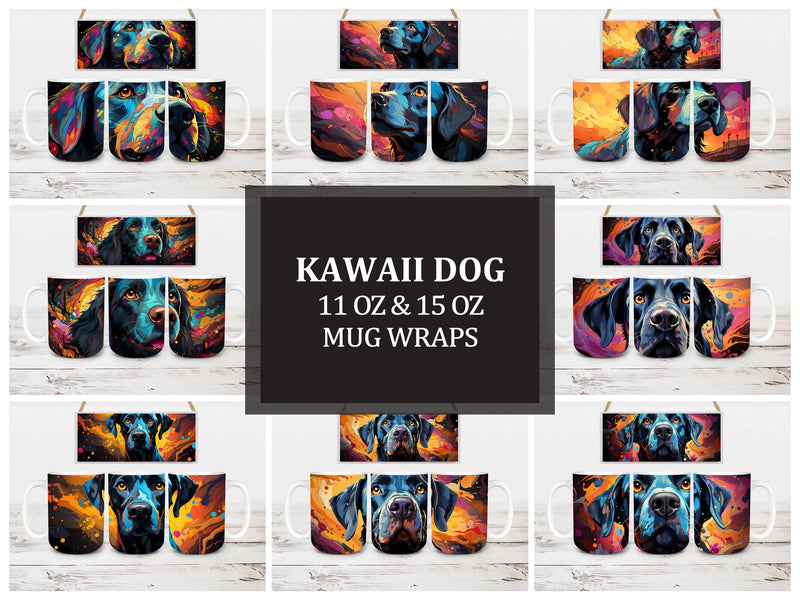 Kawaii Dog 2 Mug Wrap - CraftNest