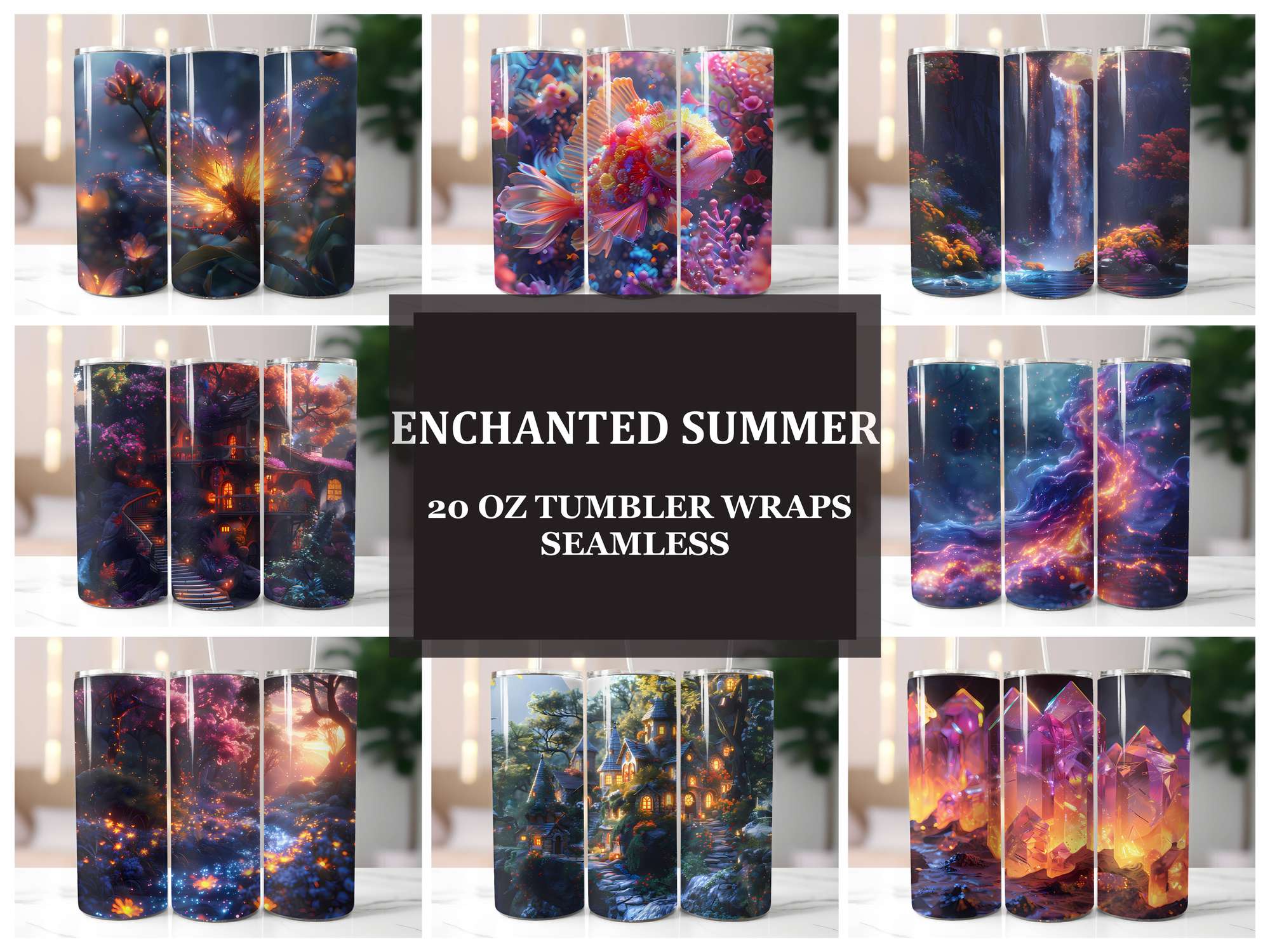 Enchanted Summer 1 Tumbler Wrap - CraftNest - Digital Crafting and Art