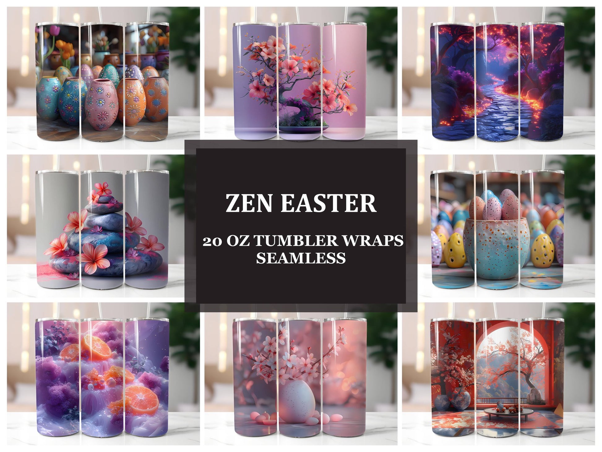 Zen Easter 4 Tumbler Wrap - CraftNest