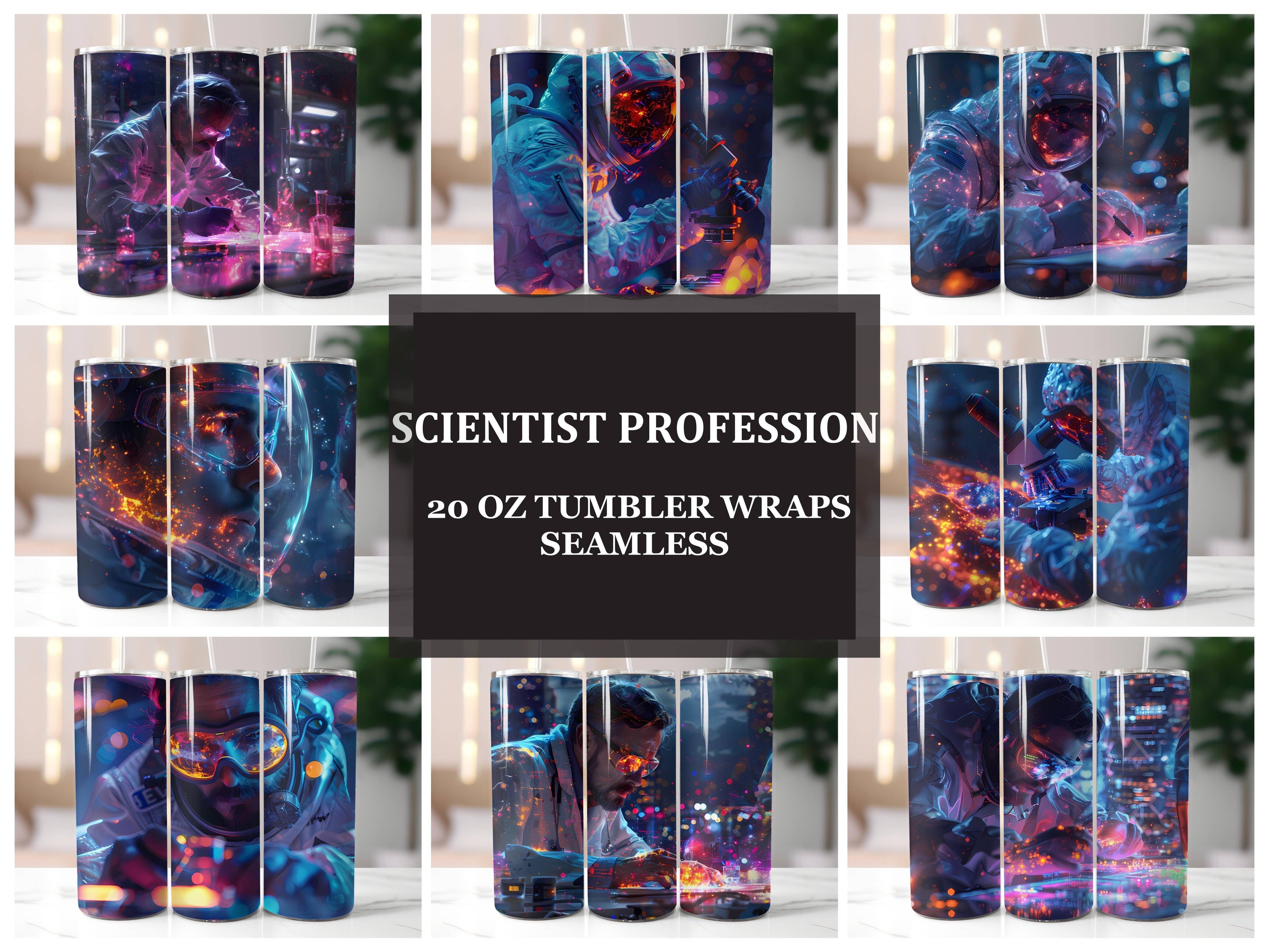 Scientist Profession 5 Tumbler Wrap - CraftNest - Digital Crafting and Art