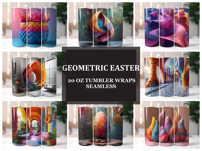 Geometric Easter 3 Tumbler Wrap - CraftNest