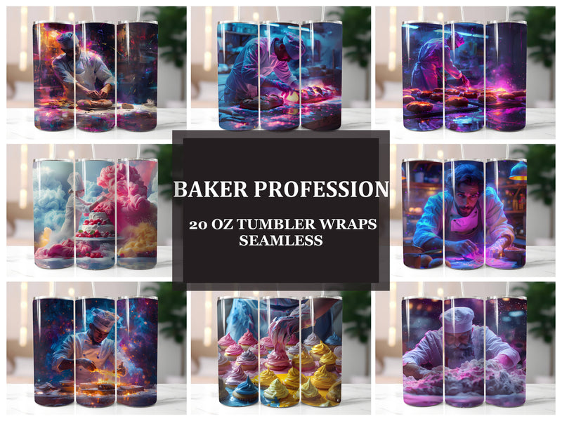 Baker Profession 1 Tumbler Wrap - CraftNest - Digital Crafting and Art