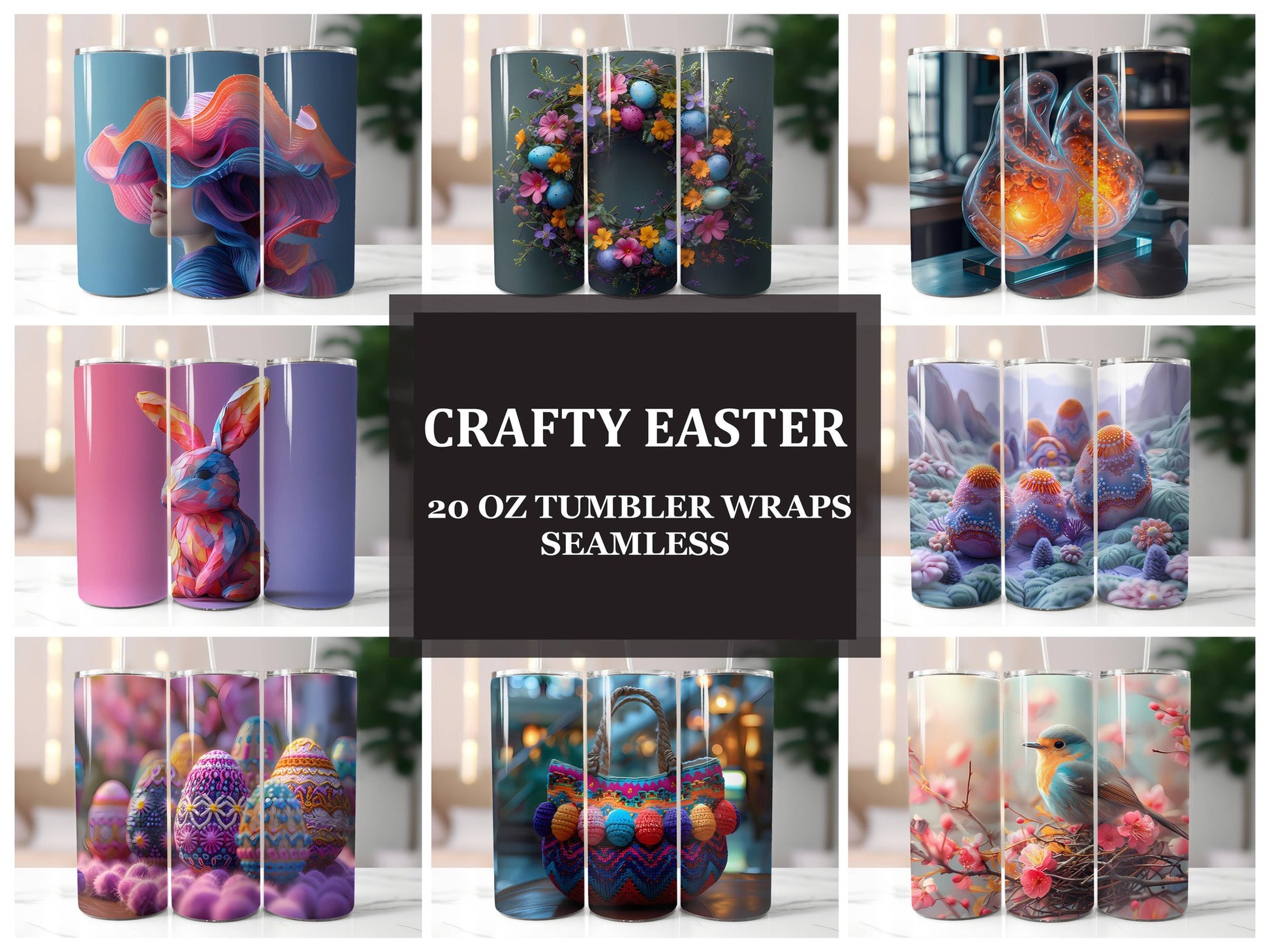 Crafty Easter 4 Tumbler Wrap - CraftNest