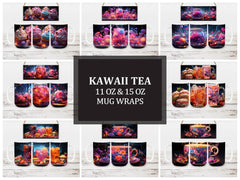 Kawaii Tea 1 Mug Wrap - CraftNest