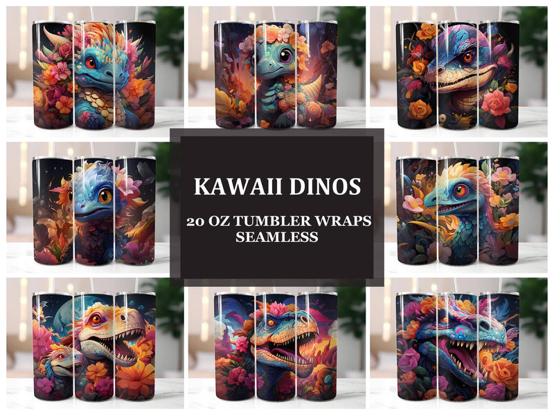 Kawaii Dinos 1 Tumbler Wrap - CraftNest